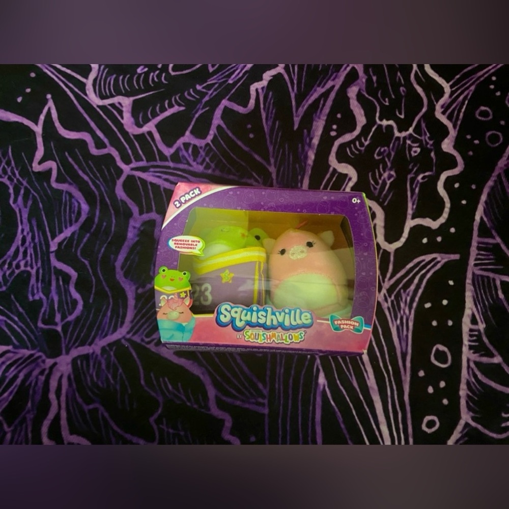 NWT Squishville by Squishmallows Set of 2 Elizabeth & Philippe Fashion Pack